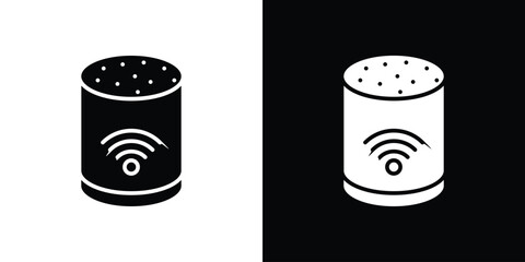 Smart speaker icon design. vector graphics in flat.