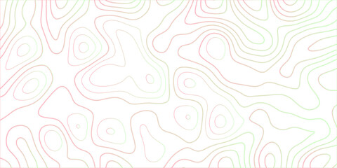  Topographic canyon geometric map relief texture with curved layers and shadow .Abstract geometric topographic contour map background. Panorama view gradient multicolor wave curve 