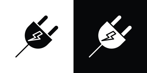 Plug icon design. vector graphics in flat.