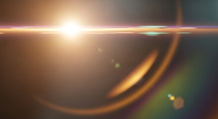 Abstract Golden Lens Flare: Warm, Bright, and Cinematic Background Overlay