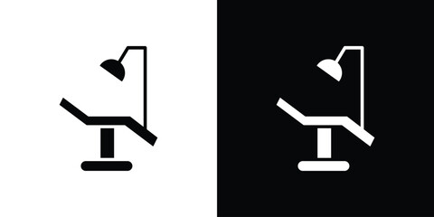 Dentist chair icon design. vector graphics in flat.