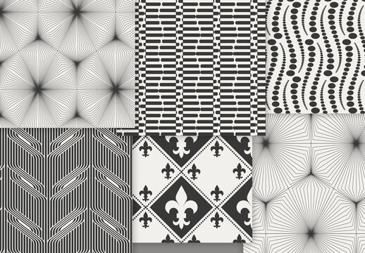Patterns Simple Geometric Dark on Light Background
