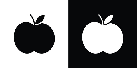 Apple icon design. vector graphics in flat.