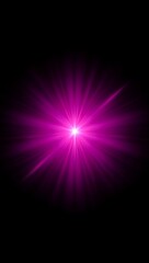 Vibrant Purple Starburst Light Effect: Dramatic, Energetic, Abstract Background