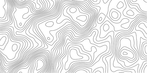 Topographic map pattern background vector. Abstract mountain terrain map background with abstract shape line texture. Design illustration for wall art, fabric, packaging, web, banner, wallpaper.