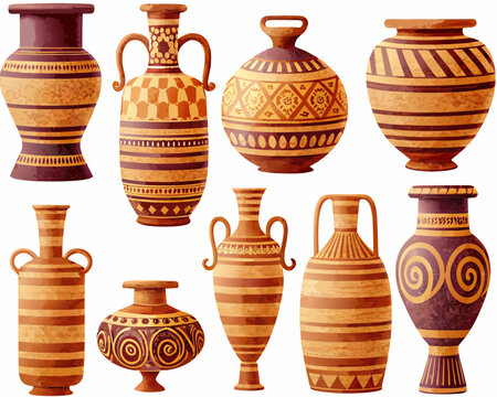 old clay pots