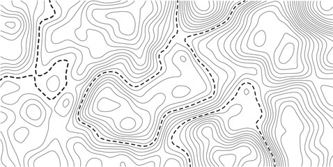  Design illustration for wall art, fabric, packaging, web, banner, wallpaper. Abstract mountain terrain map background with abstract shape line texture. 