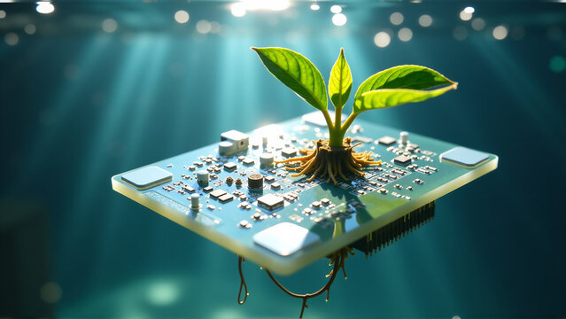 Aqueous Computing: The Birth of Eco-Friendly Processing - Powered by Adobe