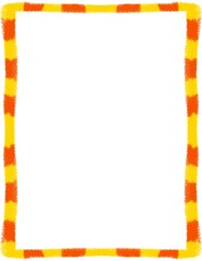 Obraz premium Cute crayon borders