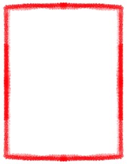 Fototapeta premium Cute crayon borders