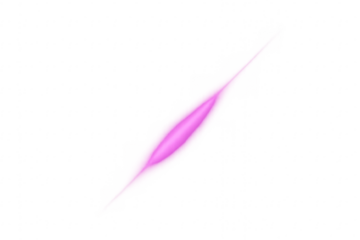 Pink laser beam light effect on transparent background