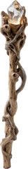 wizard's staff gnarled wood