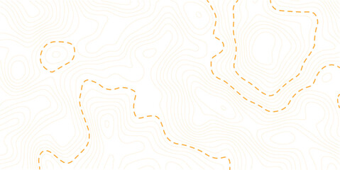 Obraz premium Geographic mountain relief. minimal lines background. Abstract vector Lines Topographic contour lines grid map seamless pattern