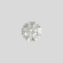 Luxury Rouund Brilliant Cut Diamond  isolated on background