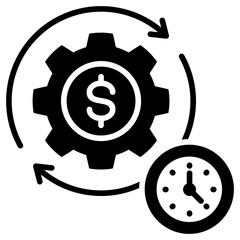 Efficiency Glyph Icon