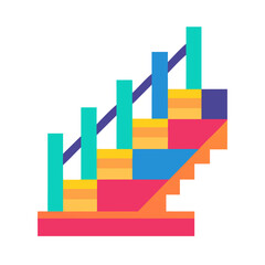 Fototapeta premium business graph with arrow
