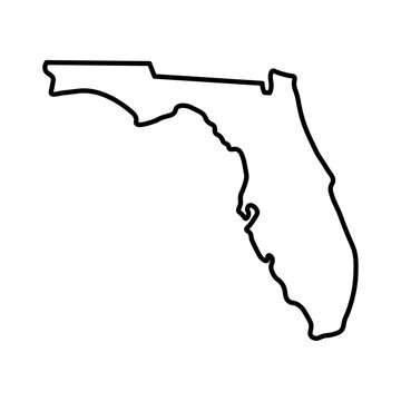 Florida state map outline