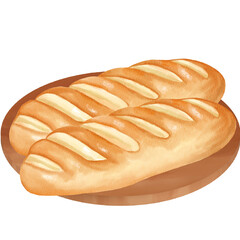 Baguettes Bread Illustration 