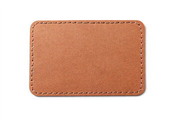 a leather wallet with a stitching on the front