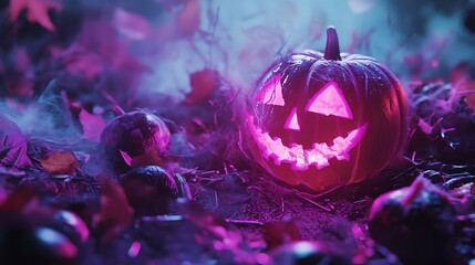 Generative AI Halloween candy mix with dark mysterious elements and eerie vibe
