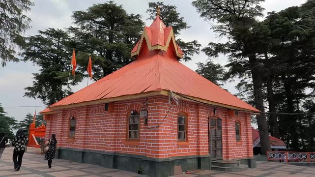 Jakhu Temple, Shimla, A View of the Main Shrine with Unique Architecture