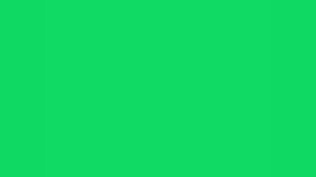 The mouse button animation in the green screen.