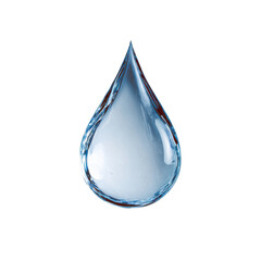 Obraz premium Isolated water droplet on transparent background