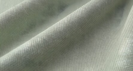 Close-up of a soft, textured light green fabric, showcasing the intricate weave and smooth surface ideal for textile design, fashion, and interior decor projects.
