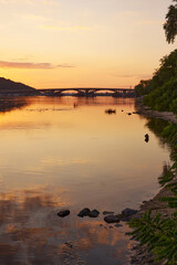 beautiful evening in Kyiv Ukraine