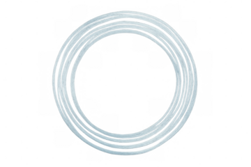 Glowing light blue circles forming a frame on a transparent background, perfect for highlighting text or images