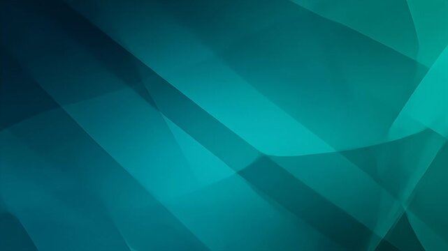 Abstract teal backdrop with sharp intersecting lines and blended tonal gradients