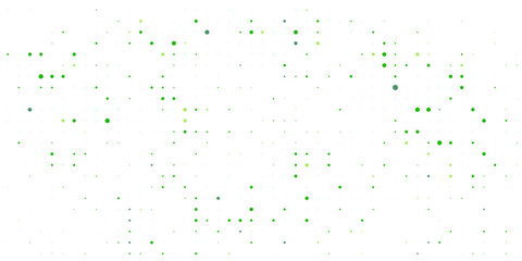 Green Polka Dot Pattern, Seamless Background. vector