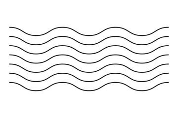 Wavy lines vector graphics icons set.