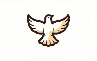 Obraz premium Peace Dove Icon. High quality