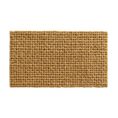 Natural jute burlap fabric with frayed edges