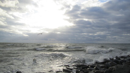 storm over the beach