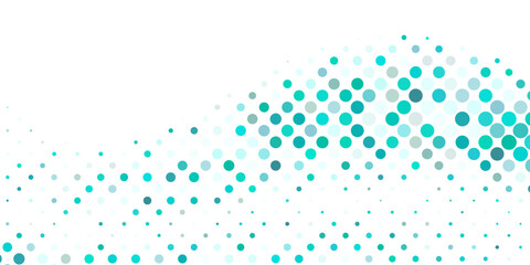 Light Blue, Green vector red pattern of geometric circles, shapes. Colorful mosaic banner. Geometric background with colored disks.