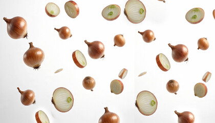 onions falling on ground