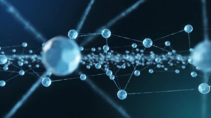 Abstract digital network connection illustrating data transfer and technology concept - Powered by Adobe