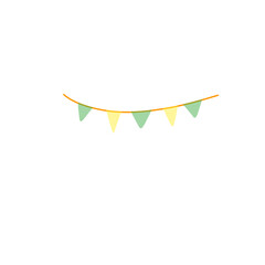 festive flag  vector ilustration