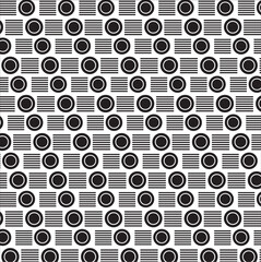Creative new seamless pattern by shapes