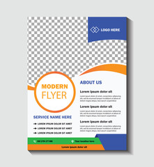 Creative corporate modern business company flyer design template