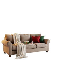 white sofa in a living room