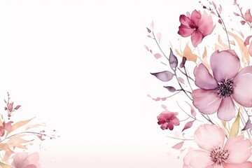 Naklejka premium Illustration of flower on a white background