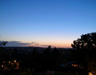 Fototapeta premium Twilight cityscape view