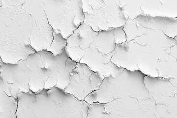 Obraz premium Cracked white surface texture