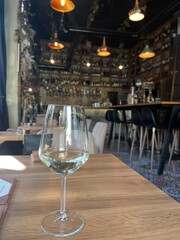 Belgrade, Serbia - June 25, 2024: Walking around the city on a summer day, beautiful wine shop