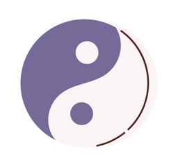 Yin and yang symbol element