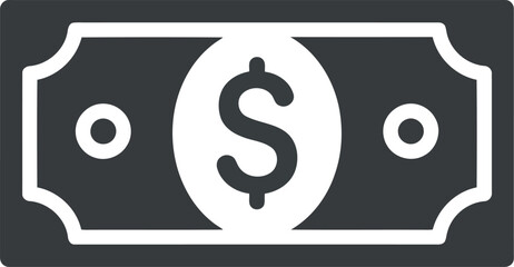 Dollar bill icon finance money cash payment currency