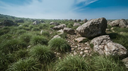 rocks in the mountains